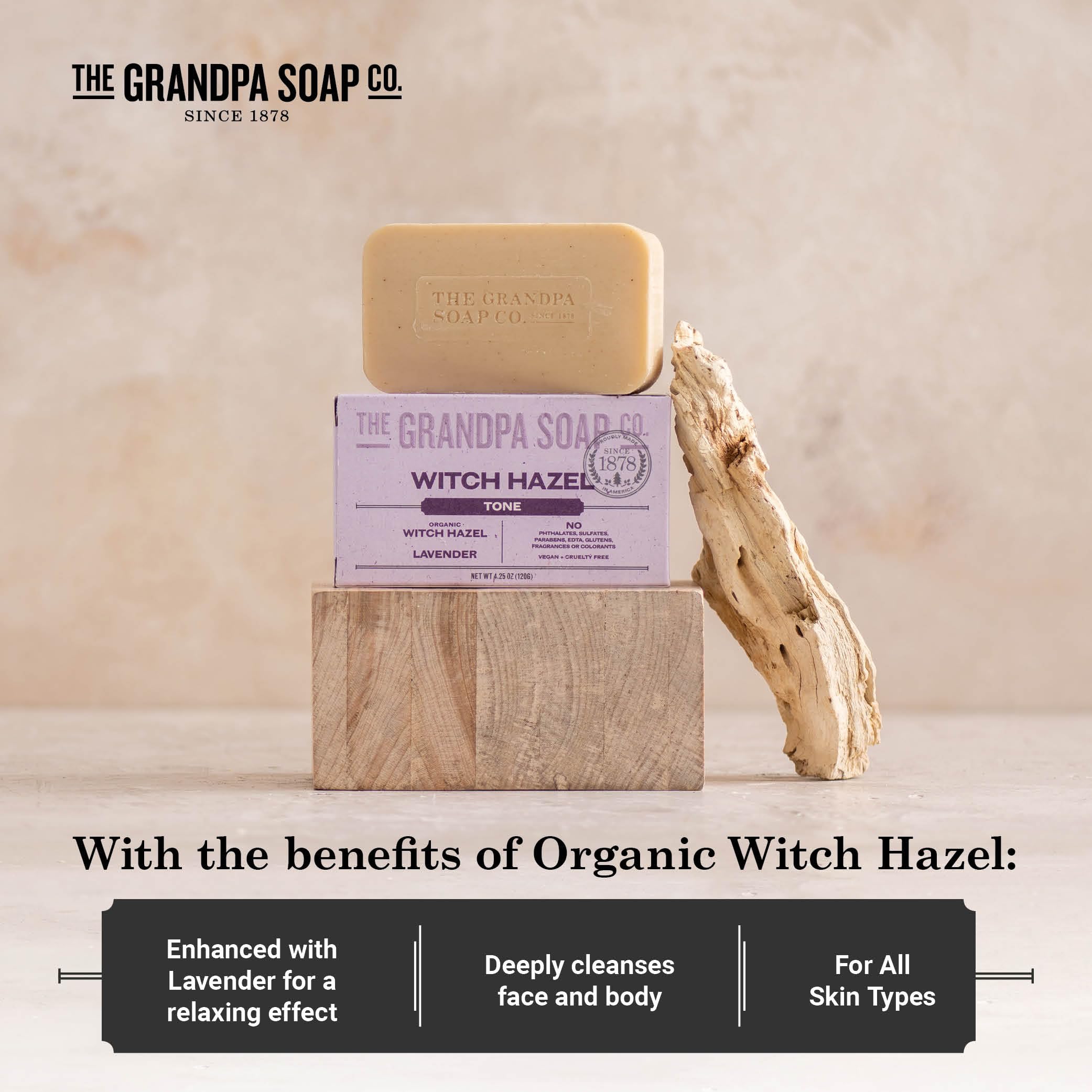 The Grandpa Soap Company barra-jabon-empaque-sostenible-certificado: empaque responsable.