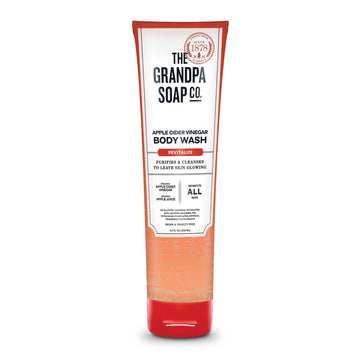 The Grandpa Soap Company botella de jabon corporal con vinagre sidra manzana para piel limpia