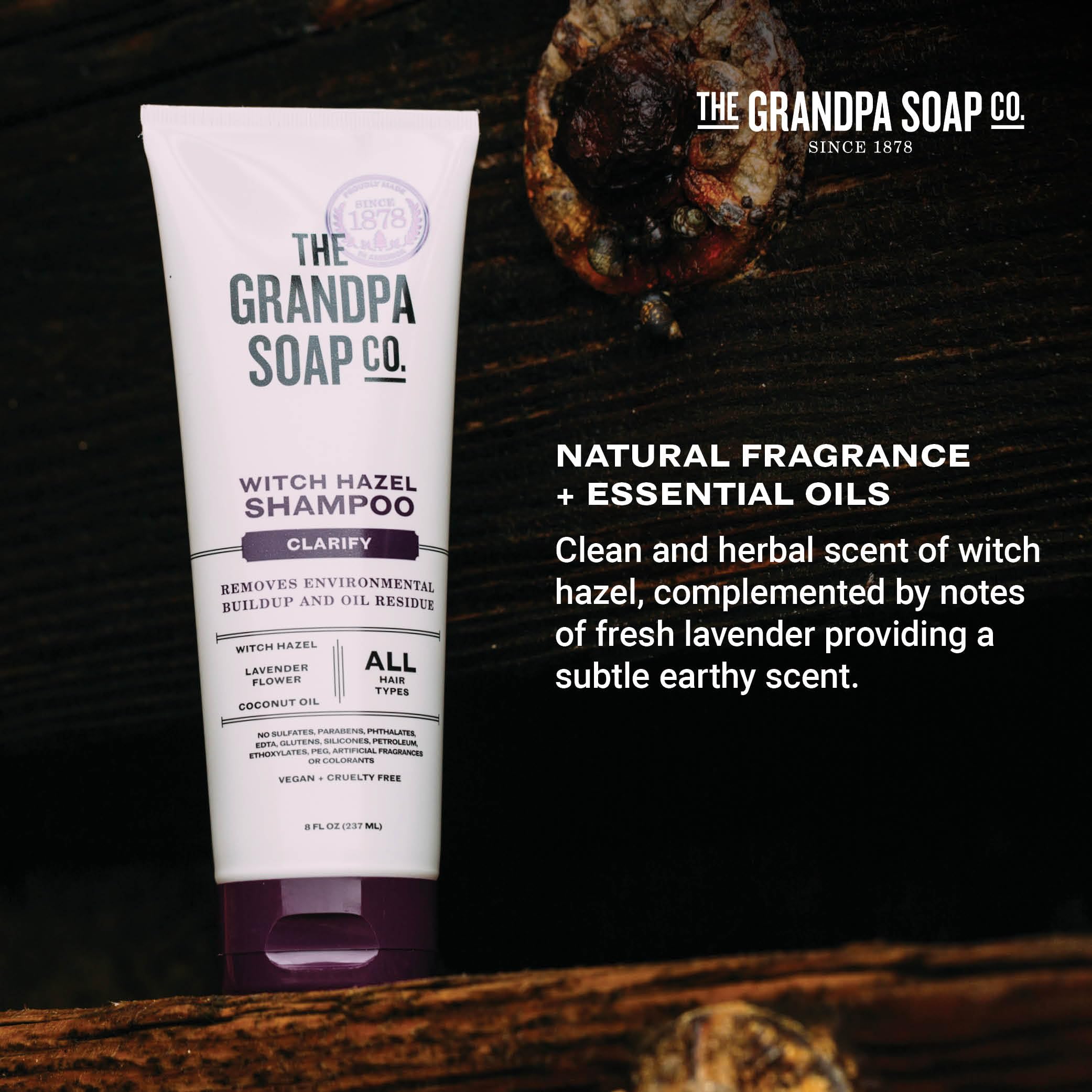 The Grandpa Soap Company champú cabello-tenido, apto para color tratado.