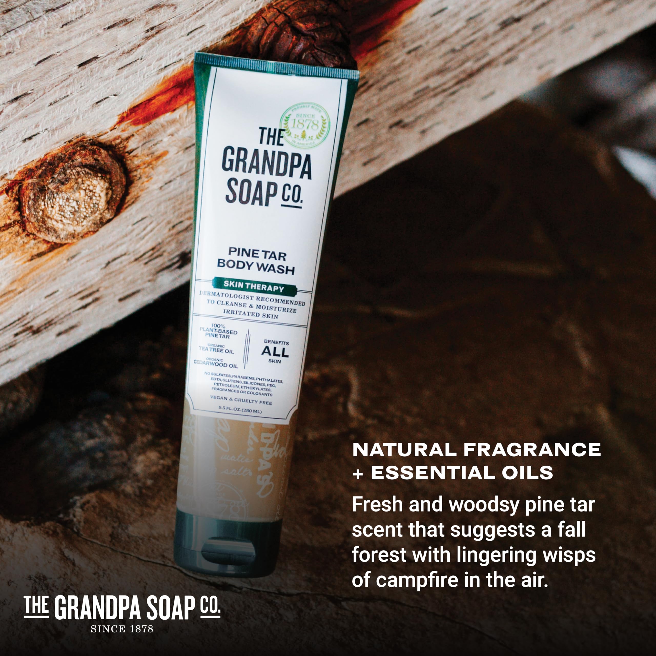 The Grandpa Soap Company tubo con 52% contenido reciclado post-consumo