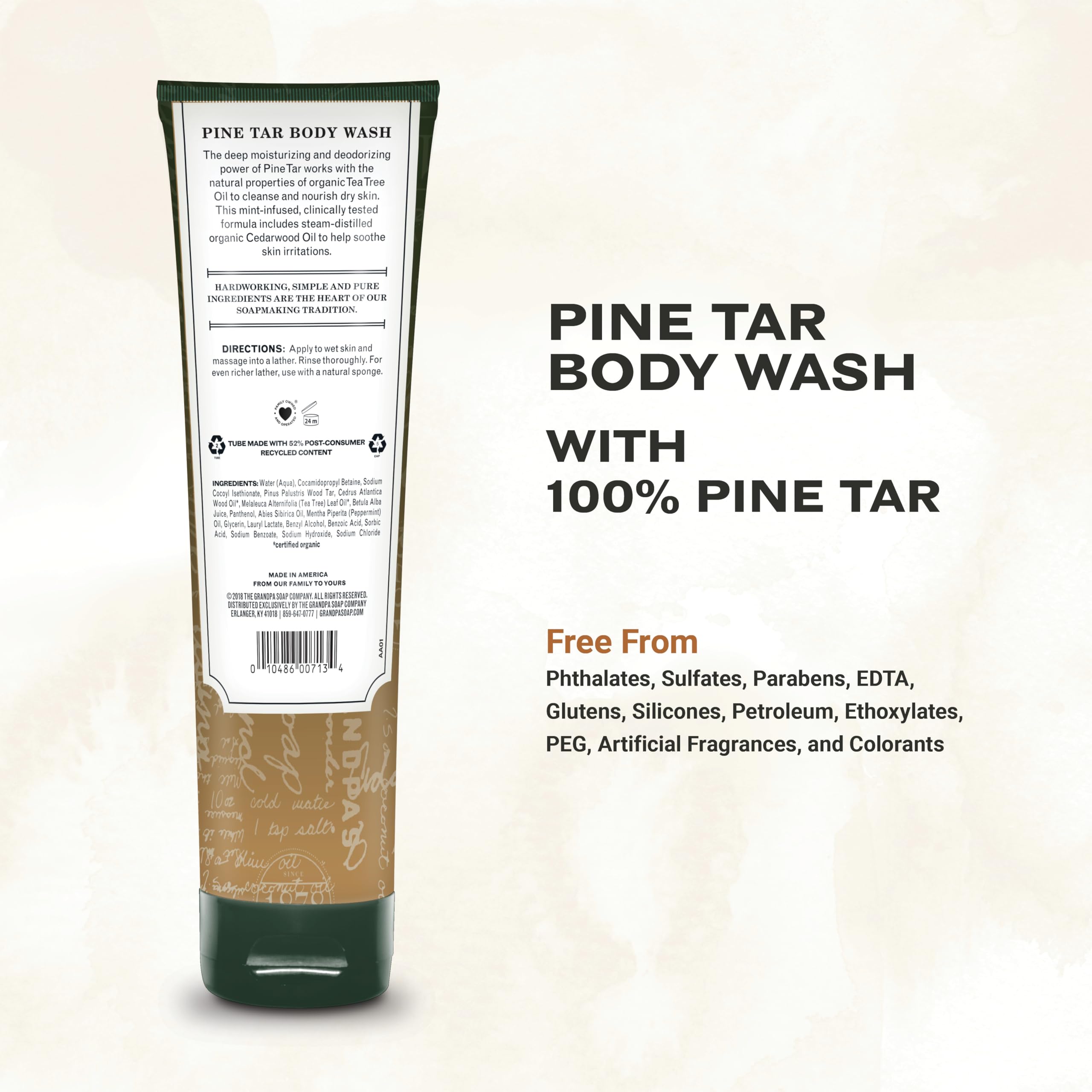 The Grandpa Soap Company ingredientes veganos libres de crueldad para pieles sensibles