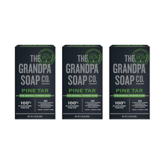 The Grandpa Soap Company jabon-barra pino-tar para cuidado diario de la piel.