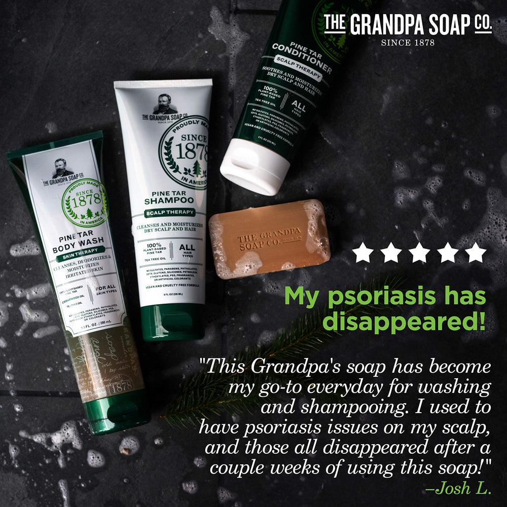 Uso diario en rostro y cuerpo con humectacion suave de The Grandpa Soap Company.