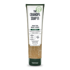 The Grandpa Soap Company Pine Tar Body Wash en botella, limpieza suave y acondicionamiento para piel sensible