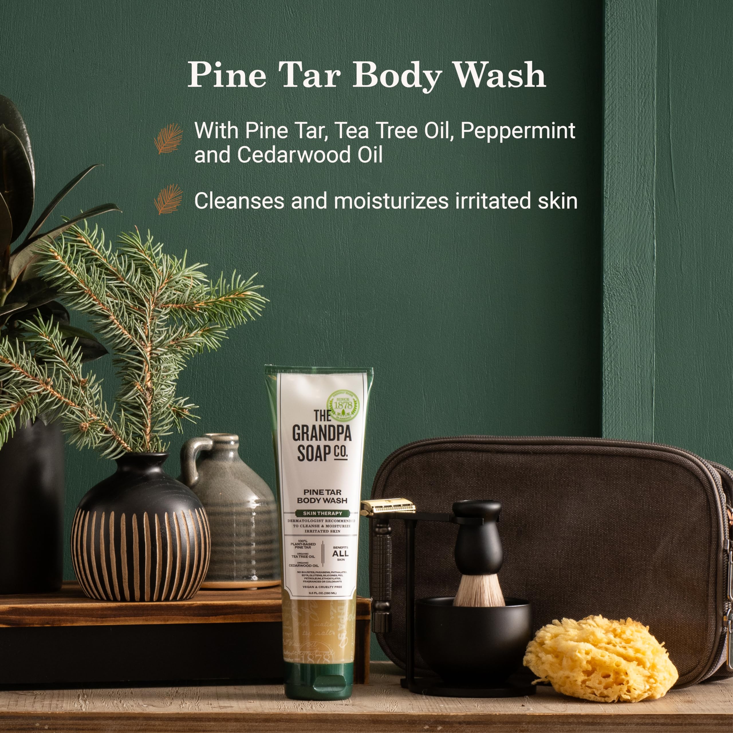 The Grandpa Soap Company aceite de árbol de té certificado orgánico para cuidado suave
