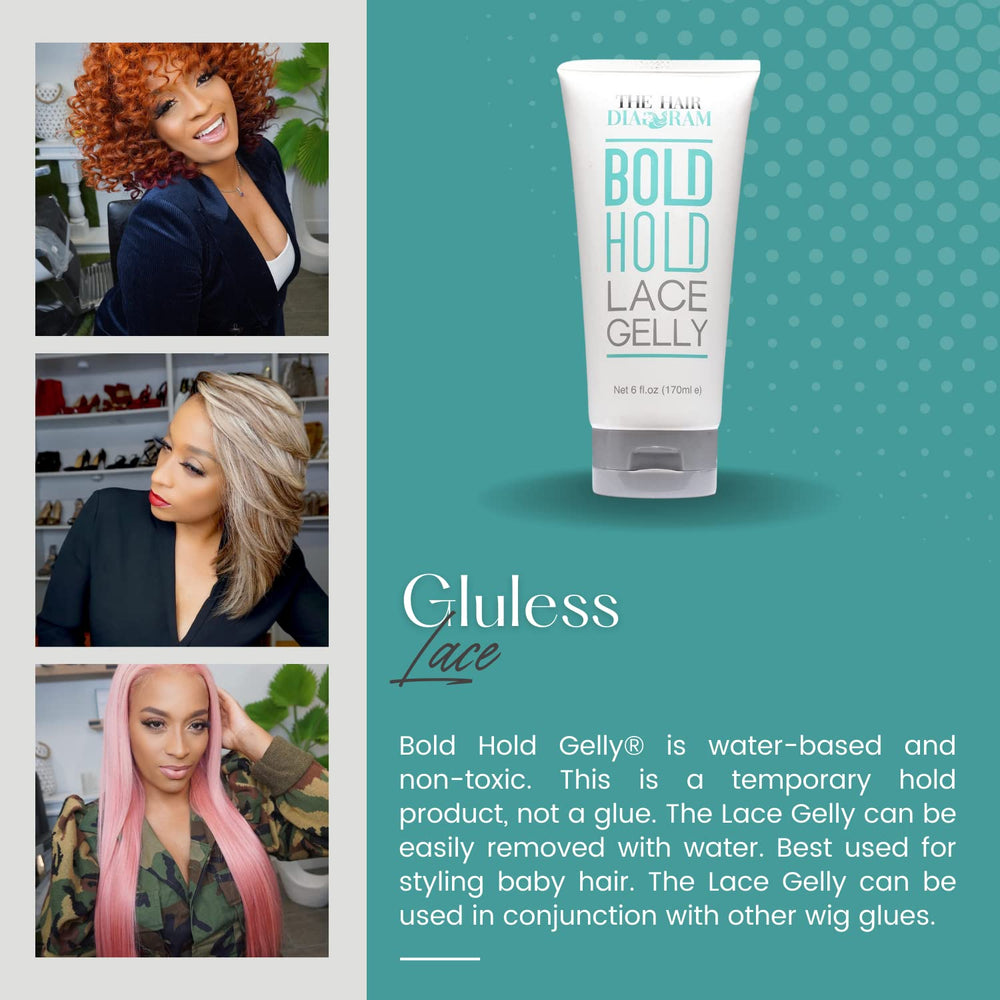 Baby hairs styled with The Hair Diagram Lace Gelly for natural finish