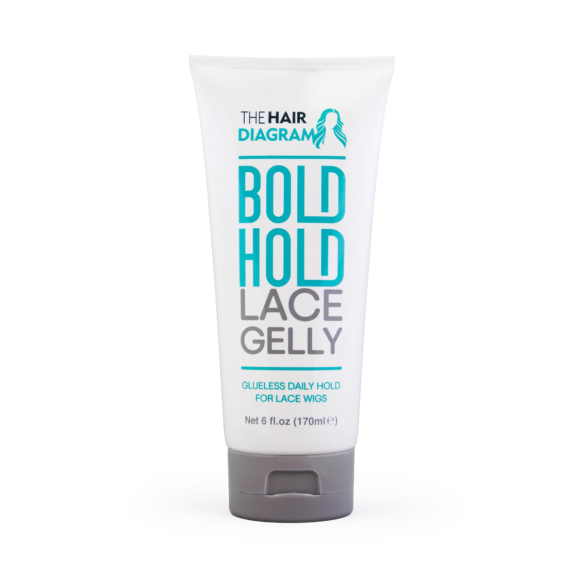 The Hair Diagram Bold Hold Lace Gelly bottle for quick, mess-free application