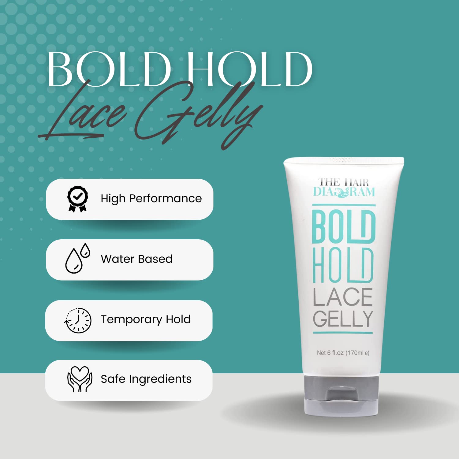 Front wig styling using Bold Hold Lace Gelly for secure, glueless hold