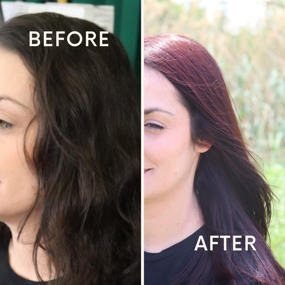 The Henna Guys Burgundy - acabado natural y brillante en cabello y barba.