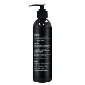 The Henna Guys pre-shave oil, aplicación fácil con tapa vertedora.