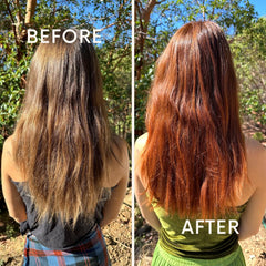 The Henna Guys red henna hair color for vibrant, natural results.