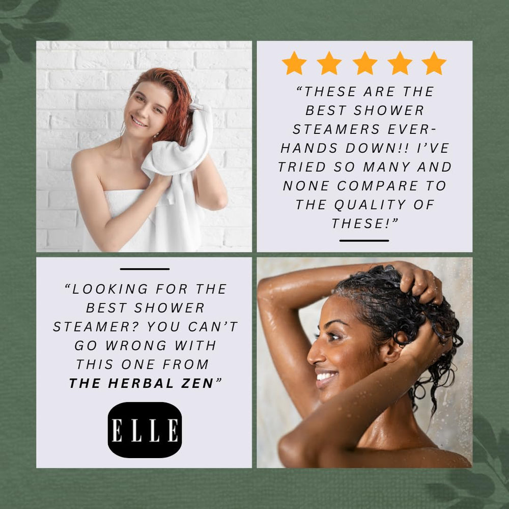 The Herbal Zen Bombe Douche Aromathérapie Dans la Douche propose un ressenti apaisant.
