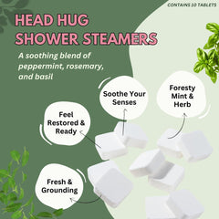 The Herbal Zen Head Hug Shower Steamer: aroma a menta para despertar sensaciones.