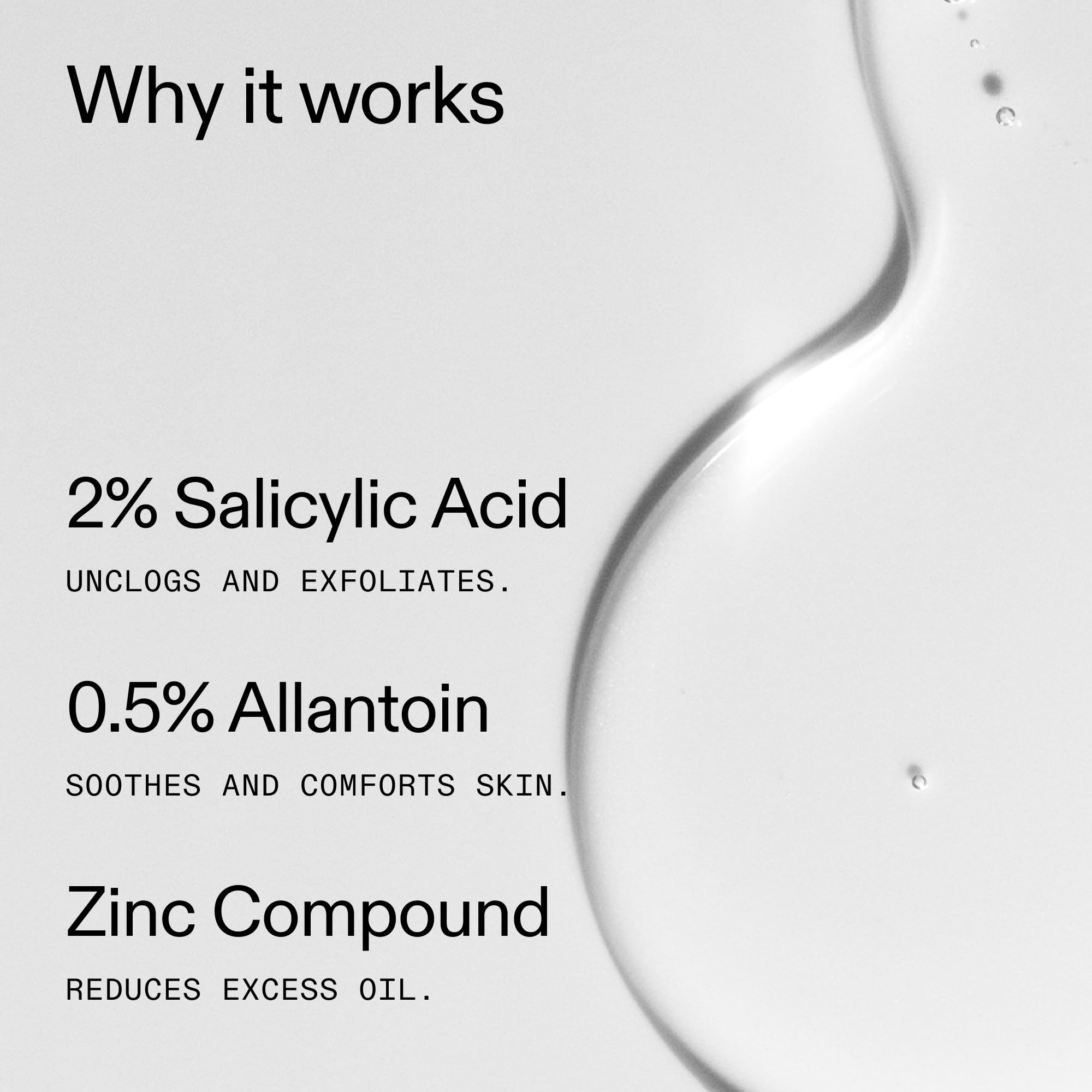 The INKEY List aplicación manual, experiencia suave para el lavado diario.
