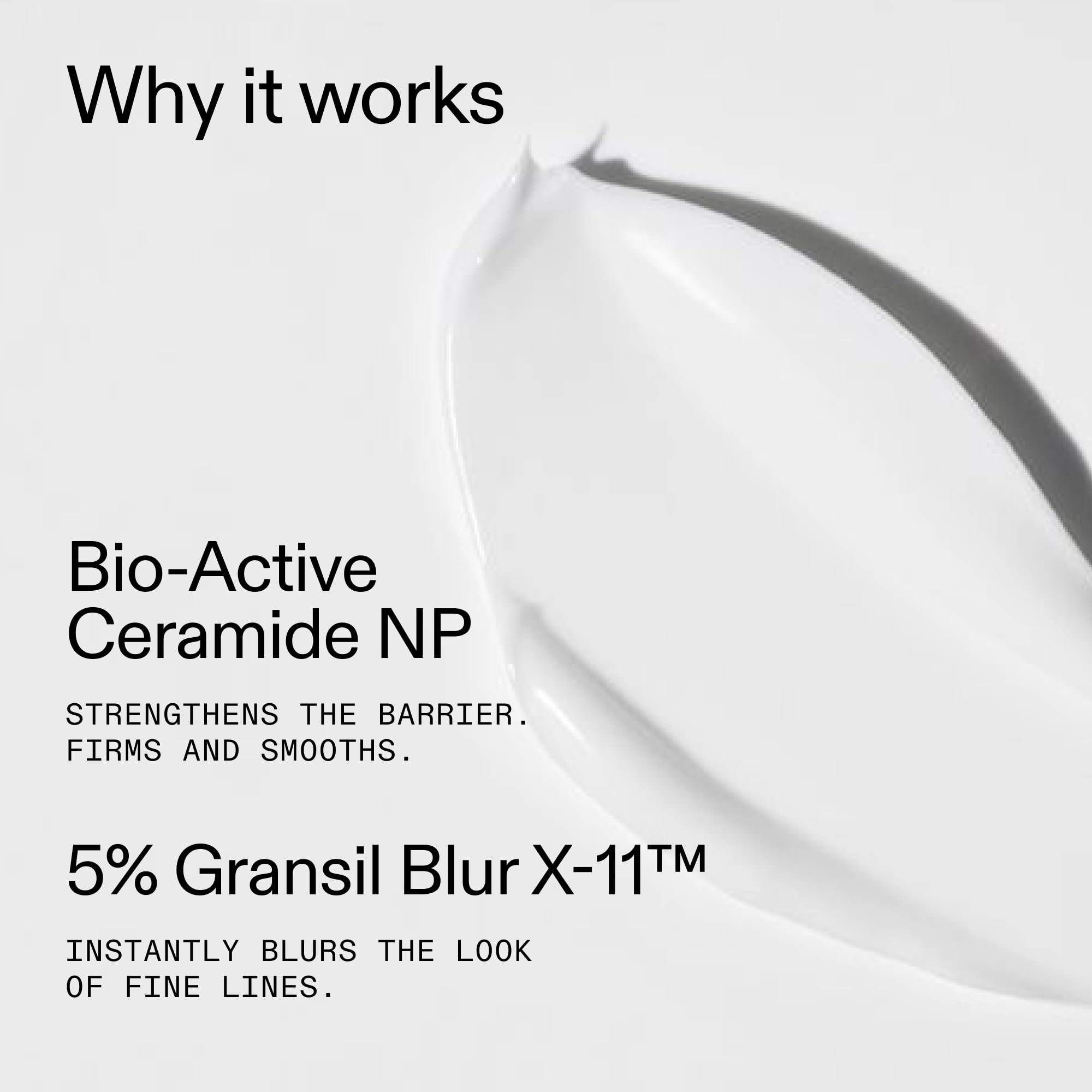 Application matin et soir du The INKEY List Bio-Active Ceramide Repairing et Plumping Moisturizer.