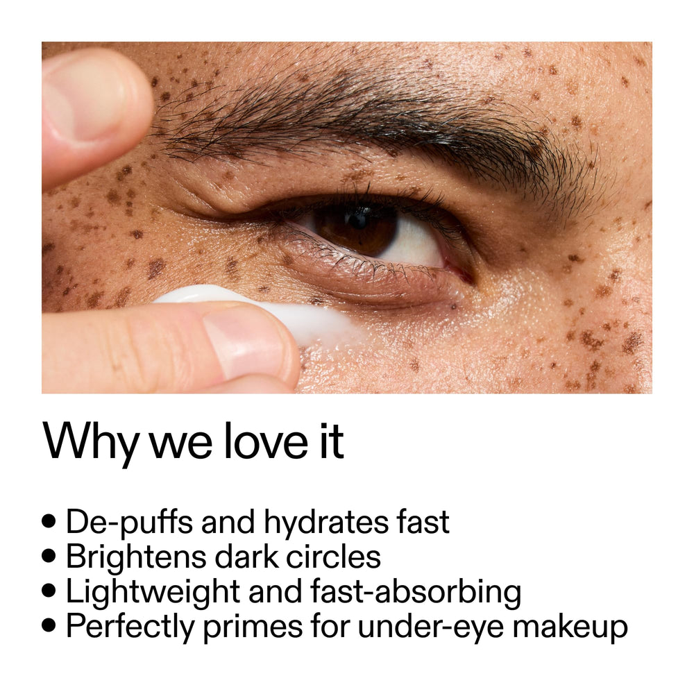 The INKEY List crema de ojos cafeína aclara sombras con efecto suave.