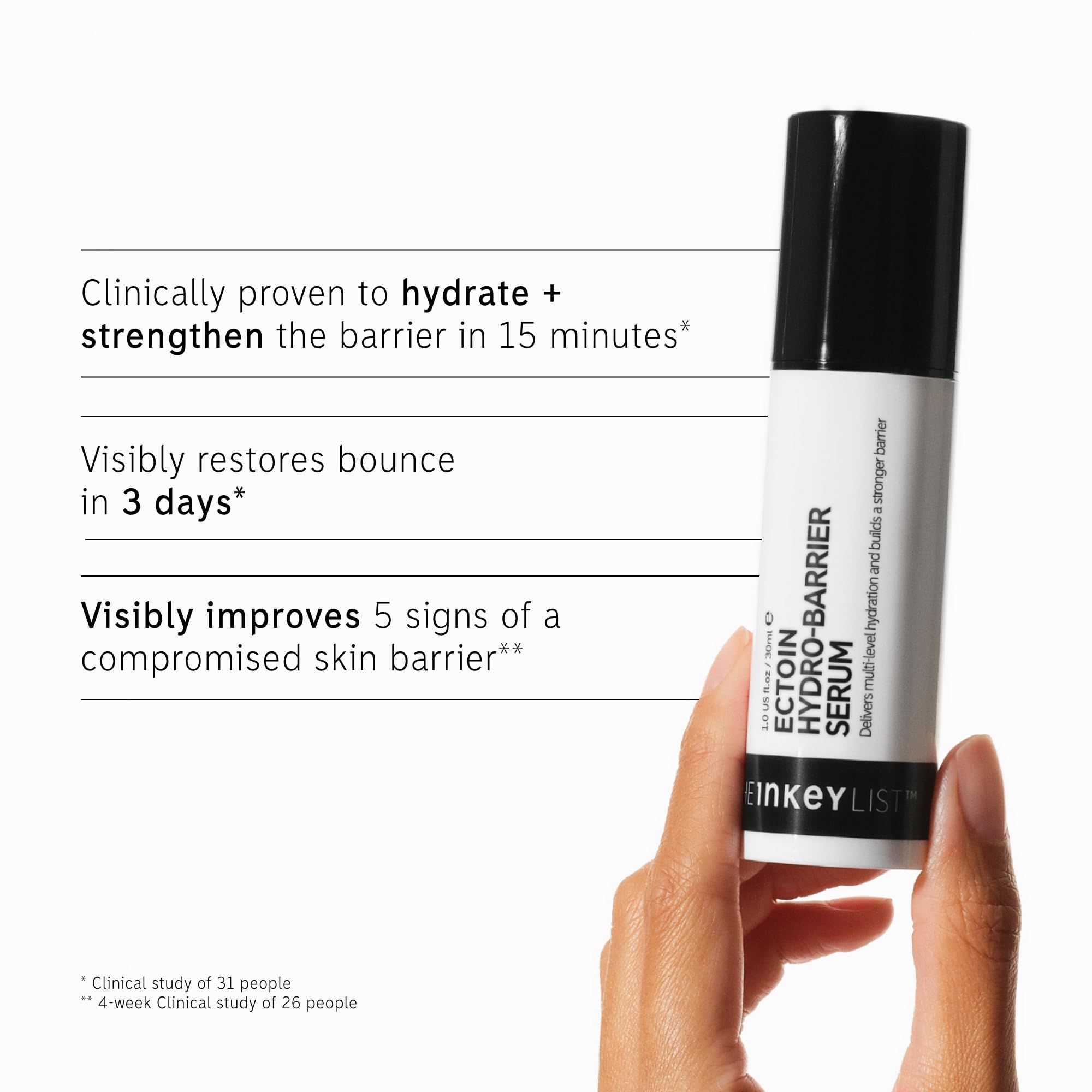 The INKEY List Ectoin Hydro-Barrier Serum, hidratación profunda para piel cansada