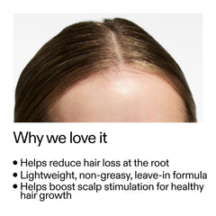 The INKEY List scalp treatment being massaged into the scalp.