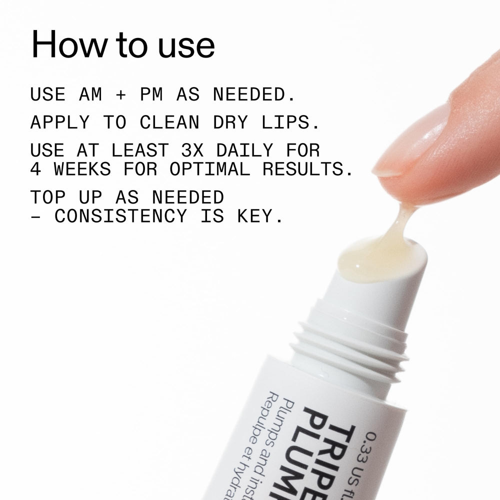 The INKEY List Tripeptide Plumping Lip Balm para uso diario y cuidado continuo.