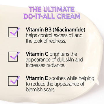 The INKEY List Vitamin B C E Moisturizer skin application demonstrates fast absorption for daily routines.