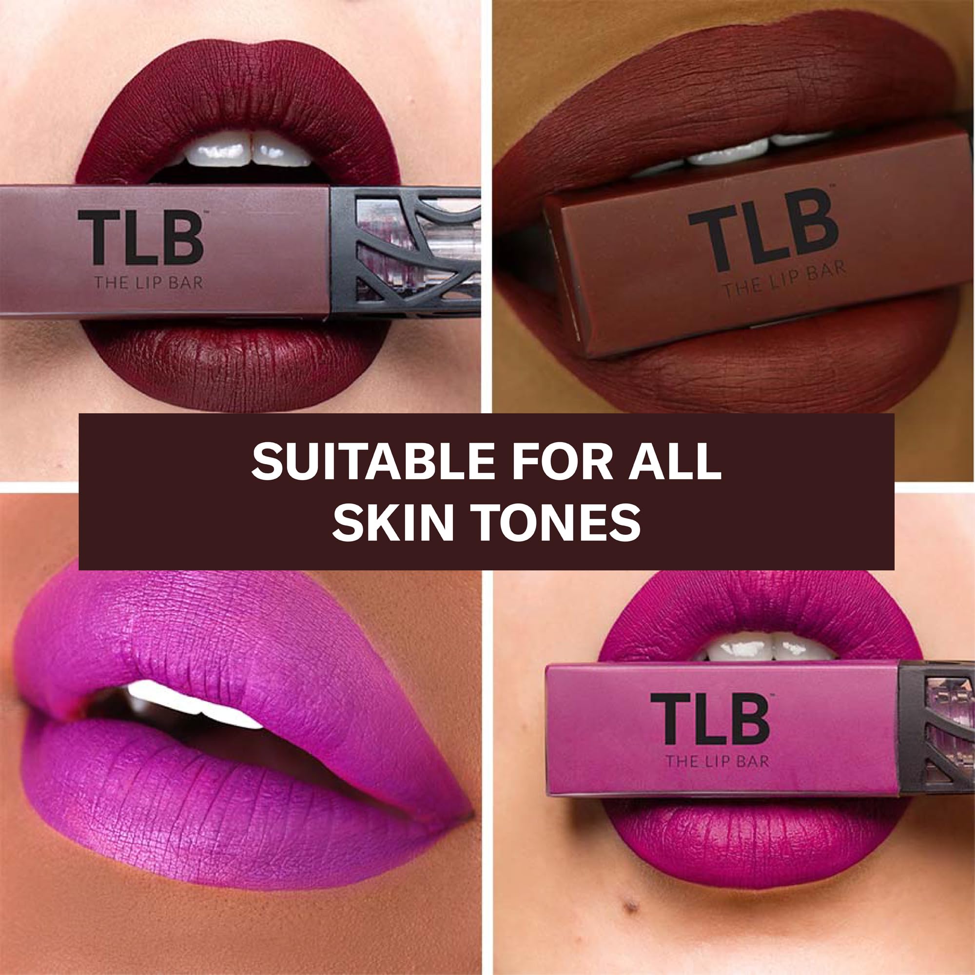 The Lip Bar Rebel Liquid Matte Lipstick mantiene el color intenso desde la mañana.