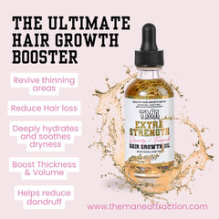 The Mane Attraction rosemary-fenugreek oil dropper closeup for precise scalp application