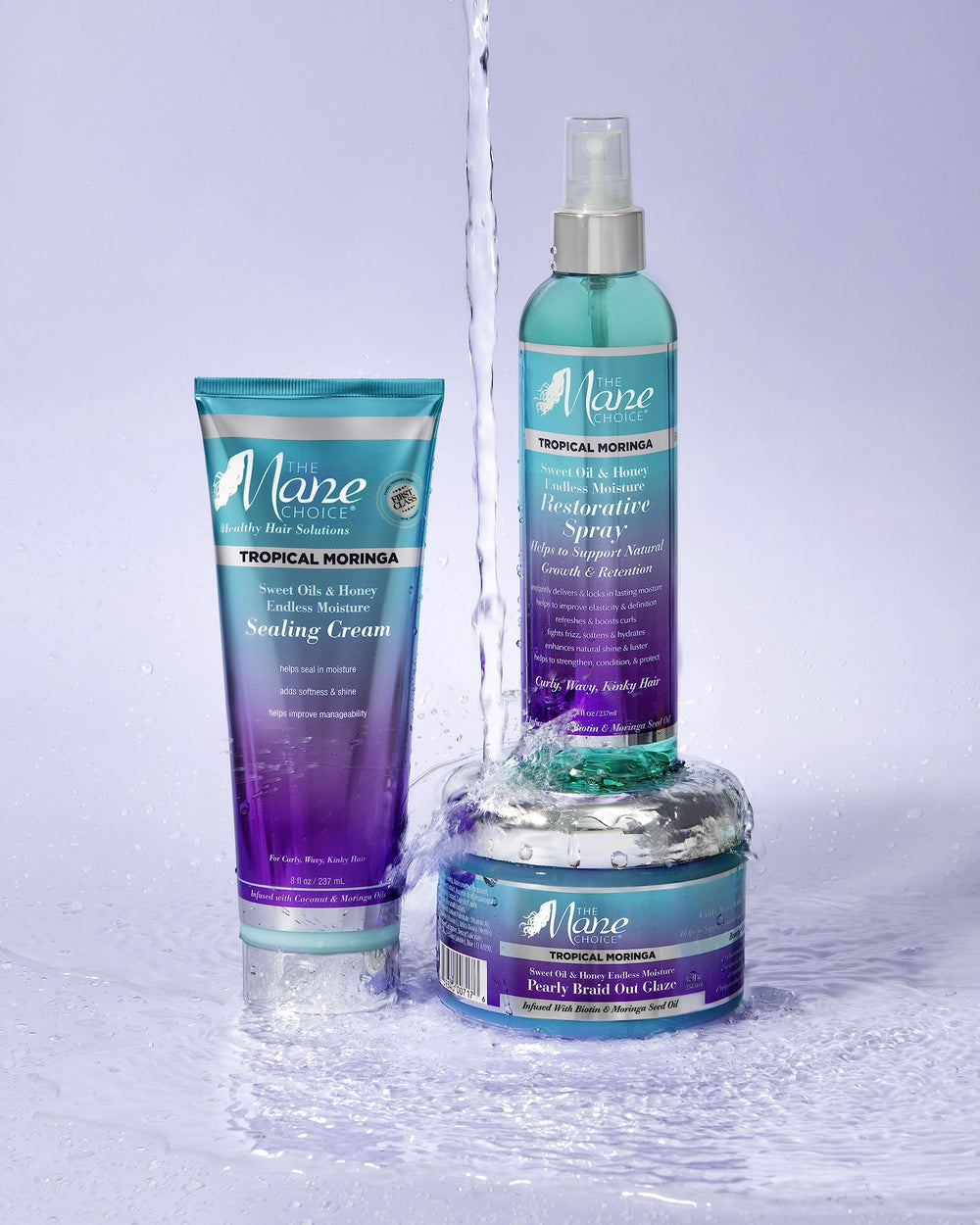 The Mane Choice brillo y suavidad capilar visibles tras uso.