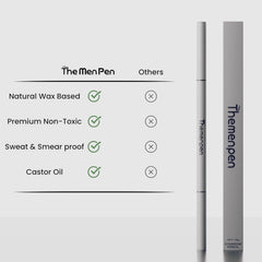 The Men Pen bigote oscuro para mayor definición sin manchas