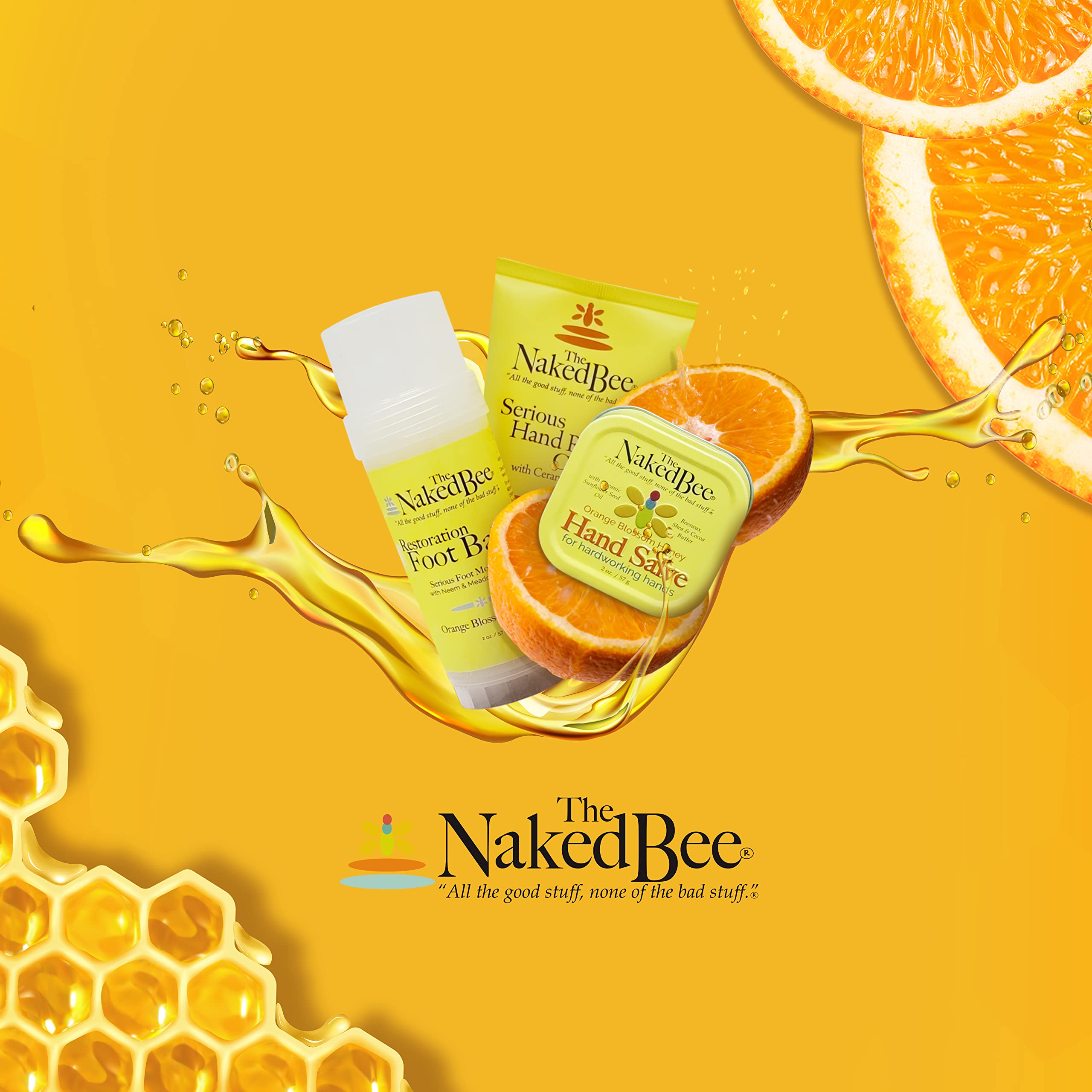The Naked Bee acabado miel azahar, hidratante para labios.