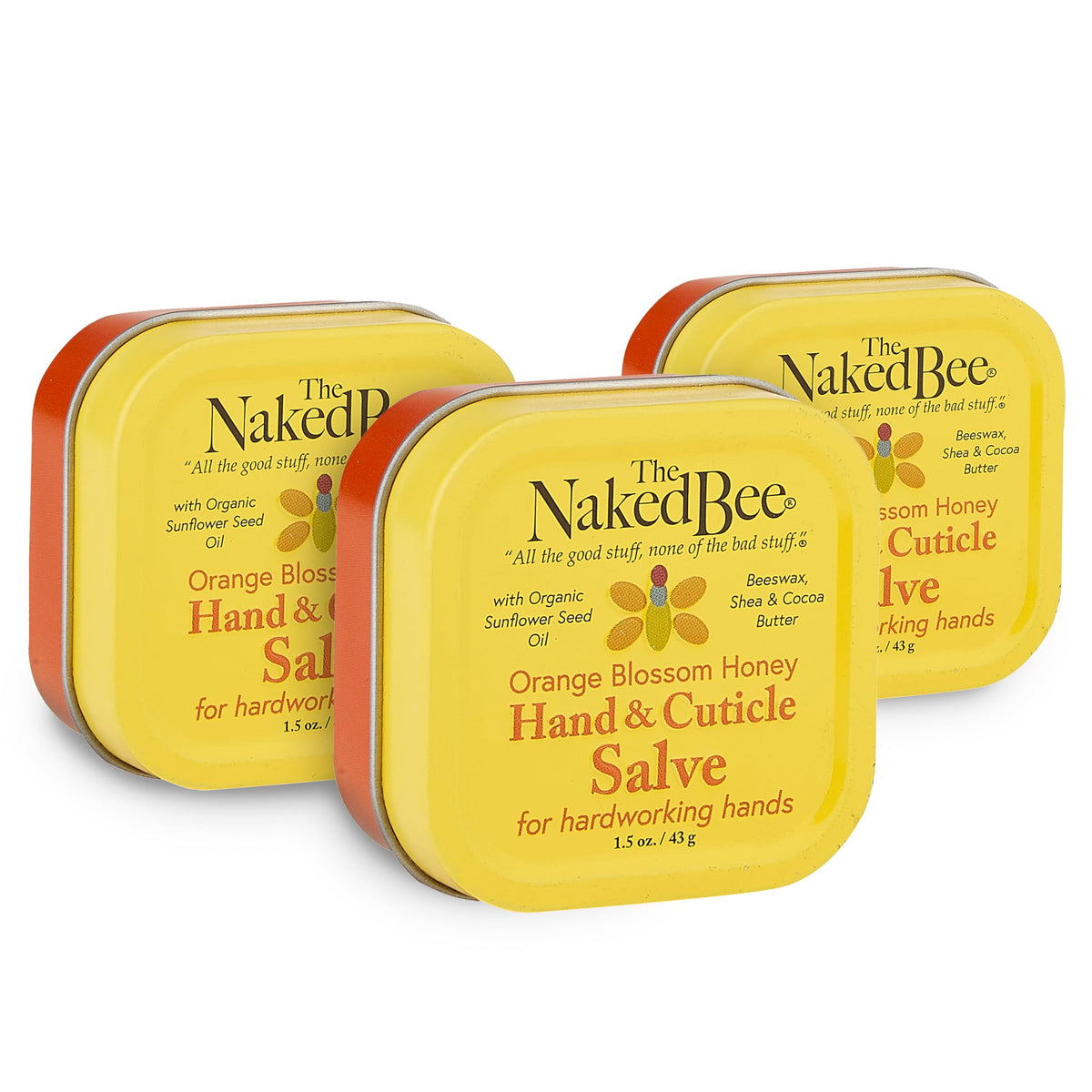 The Naked Bee crema-manos miel flor-naranja para hidratación suave