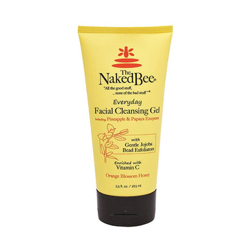 The Naked Bee gel limpiador facial muestra textura suave para uso diario.