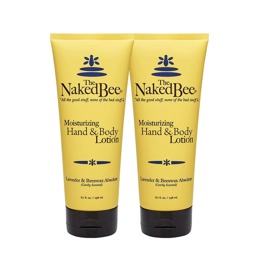 The Naked Bee Lavande & Cire d'Abeille Absolue, flacon pompe duo prêt à hydrater.