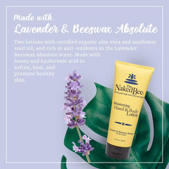 Texture crème The Naked Bee pour une application douce et soyeuse.