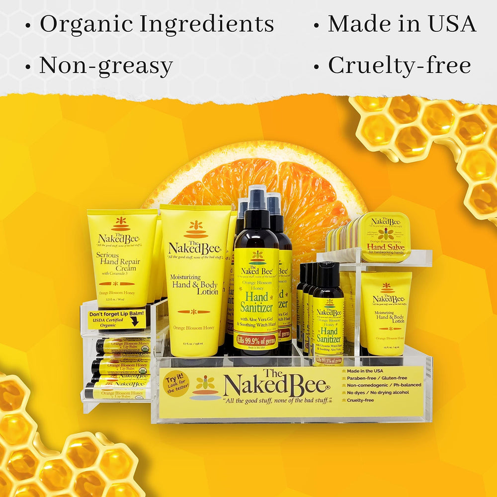 The Naked Bee pack de 3 botellas para cuidado diario de manos y cuerpo