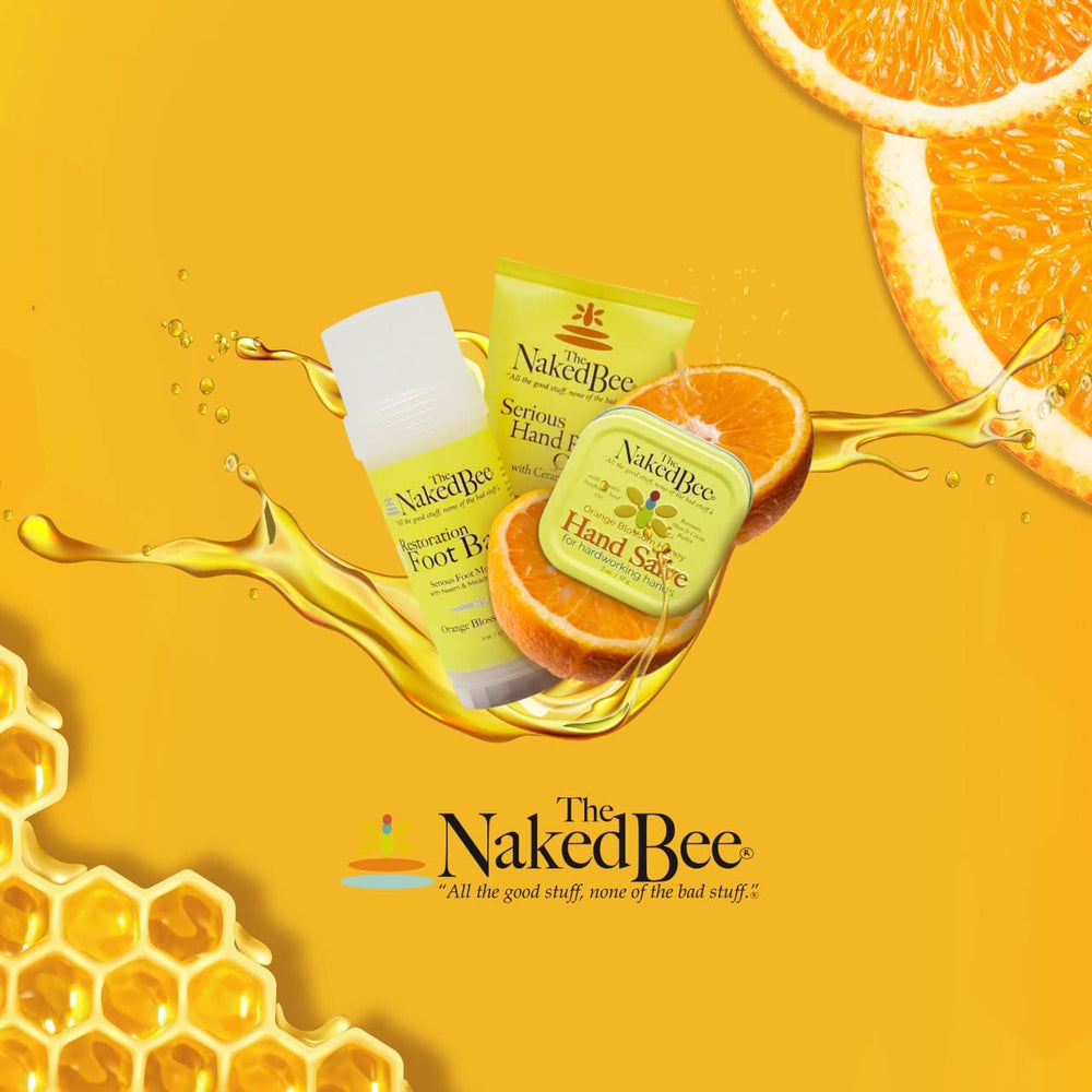Cruelty-free and USA-made badge on The Naked Bee lotion.