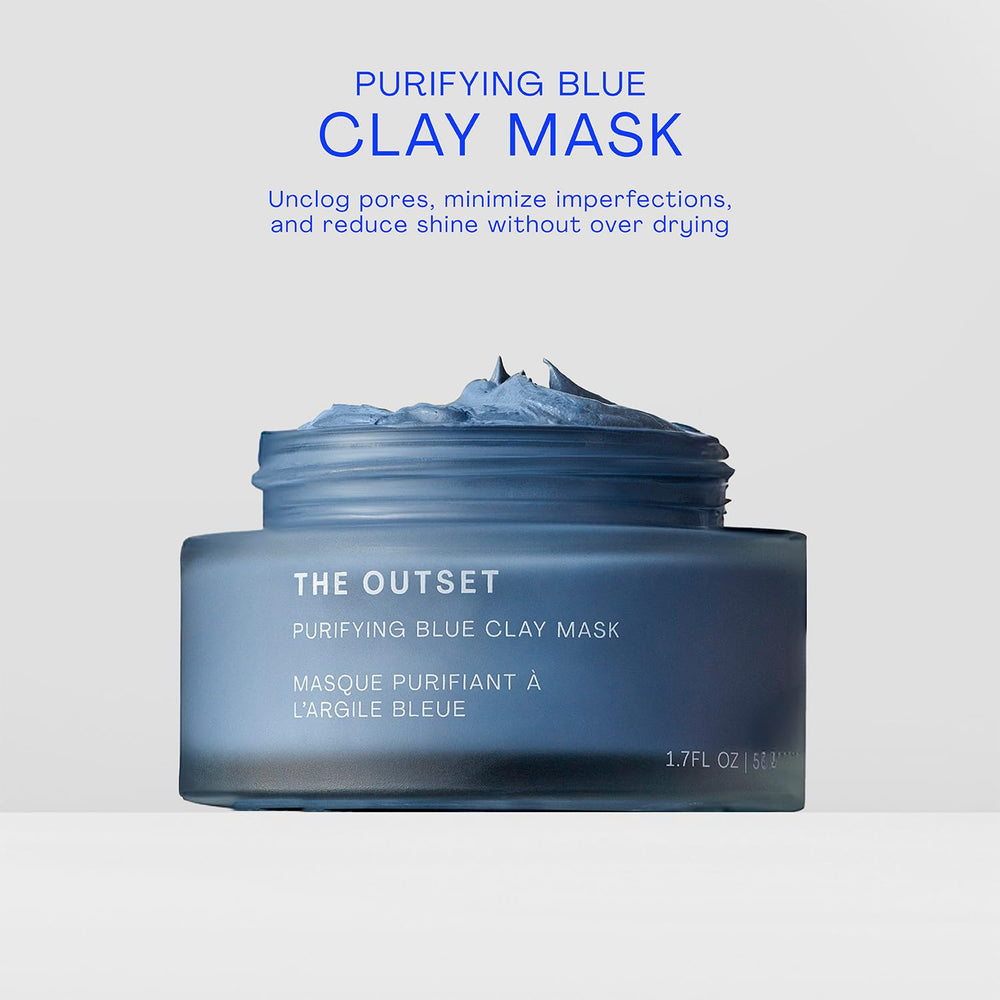 Purifie les pores avec The Outset argile bleue et maintient l'hydratation