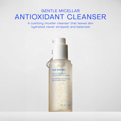 The Outset nettoyant micellaire: texture-gel légère pour un nettoyage quotidien doux.