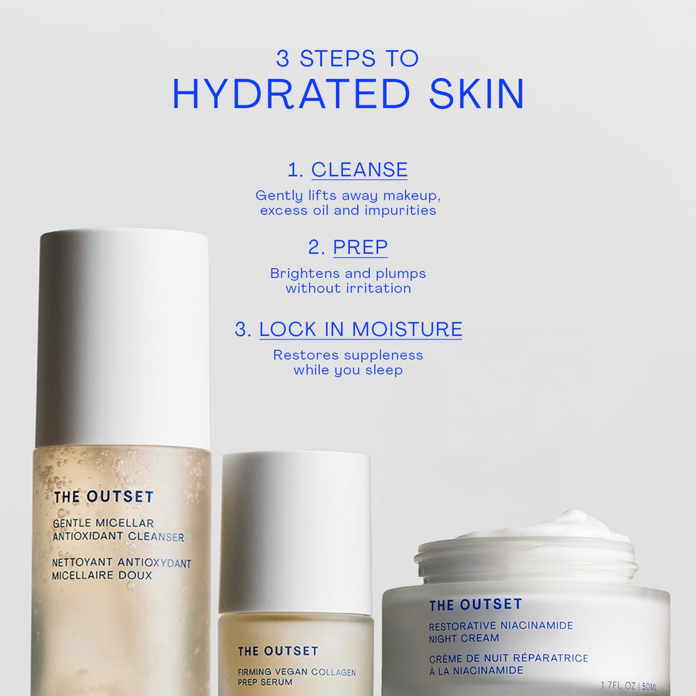 Crema nocturna The Outset Restorative Niacinamida y Bakuchiol apta para todos los tipos de piel.
