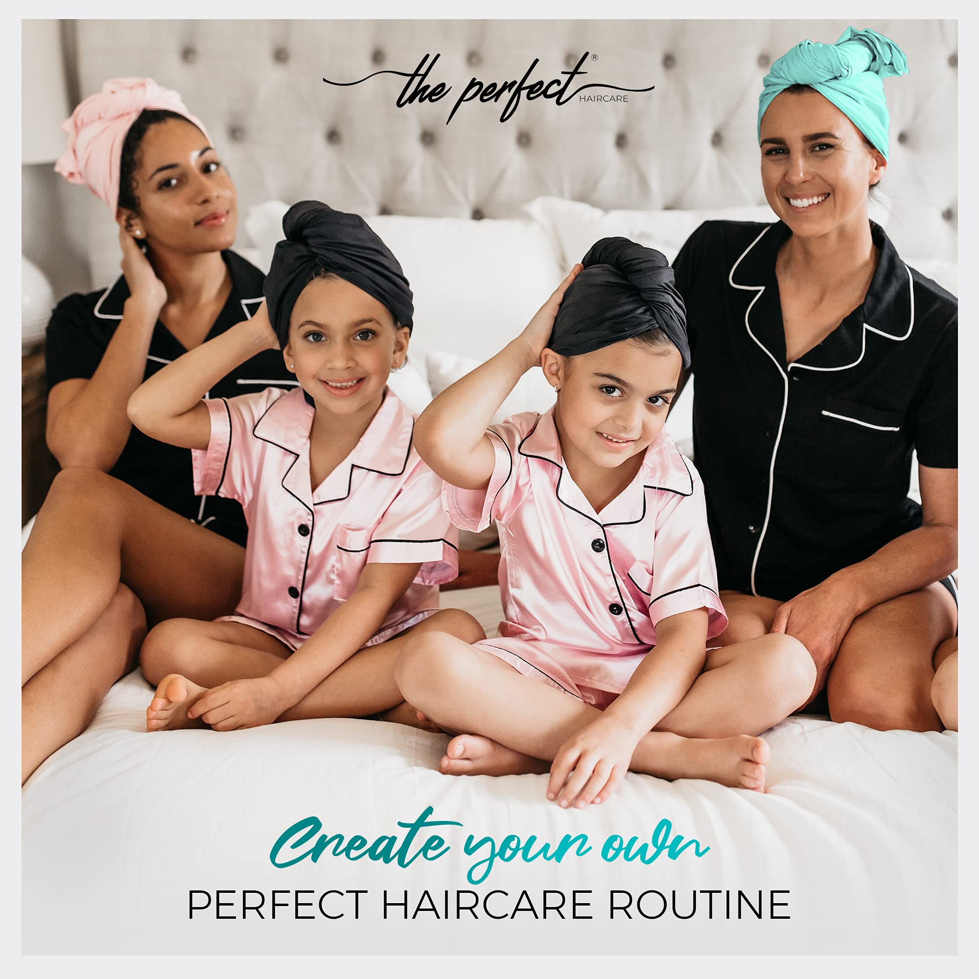 THE PERFECT HAIRCARE Toalla de microfibra método plopping para secado suave