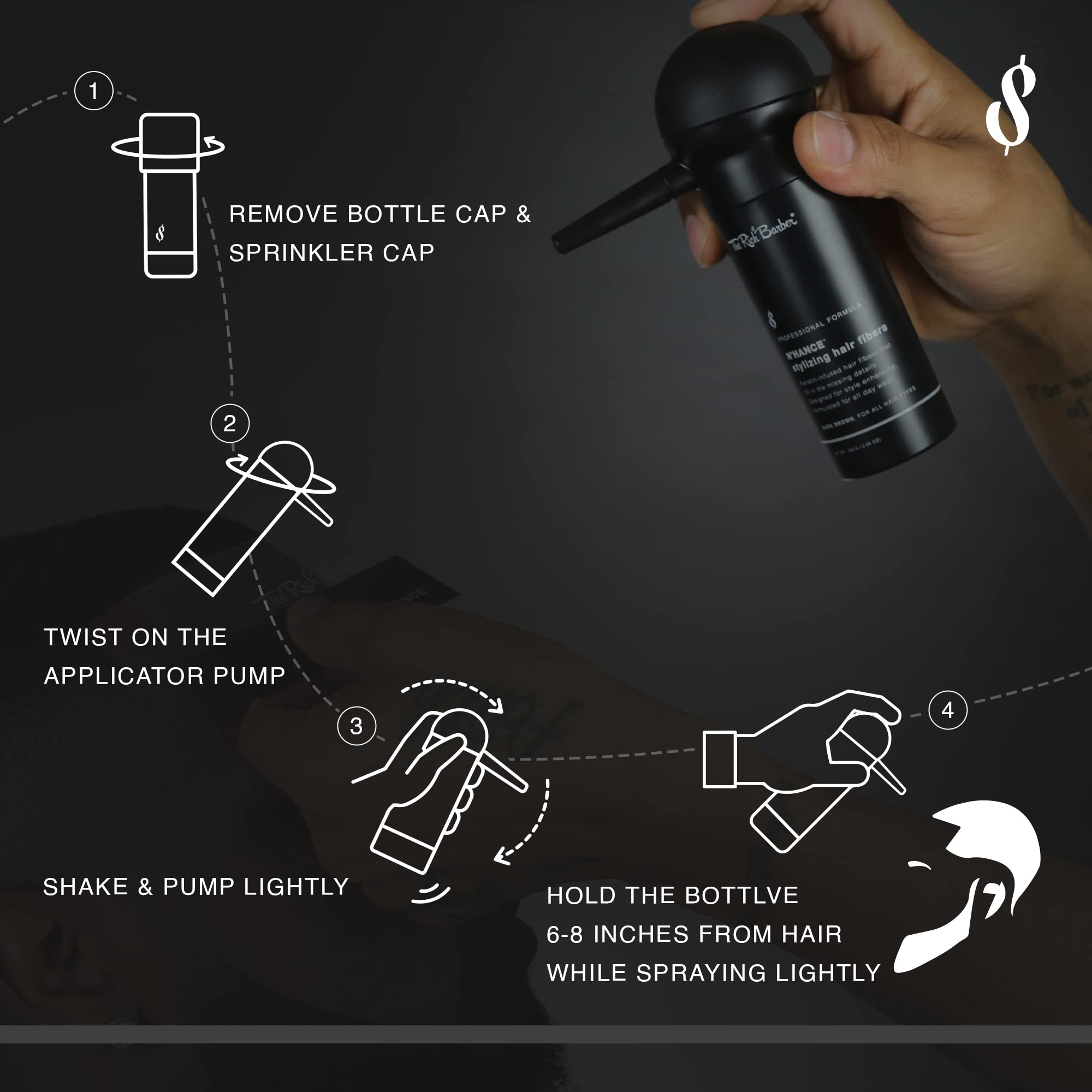 The Rich Barber N'Hance Pro Barber Kit I spray voluminizante para look fresco.