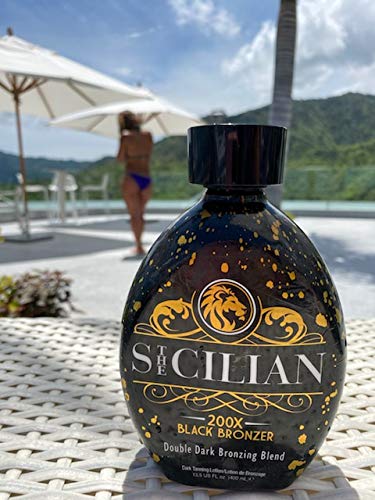 The Sicilian 200X Bronceador aroma neutro para sesión de bronceado sin olores.
