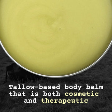 Cuidado corporal con F-Balm Tallow para piel suave todo el día