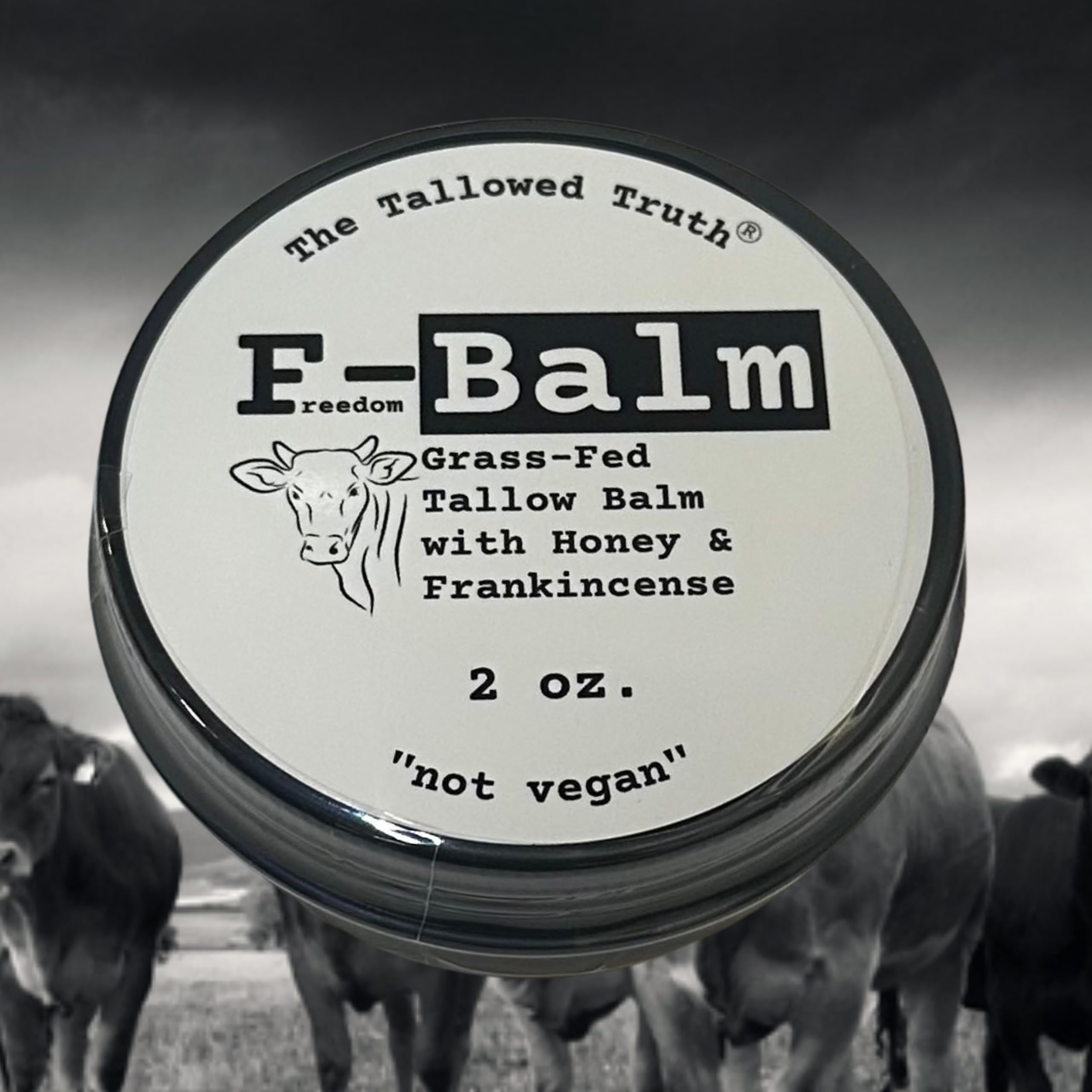 The Tallowed Truth F-Balm Tallow: frasco original, hidrata cara y cuerpo sin grasa