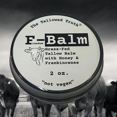 The Tallowed Truth F-Balm Tallow: frasco original, hidrata cara y cuerpo sin grasa
