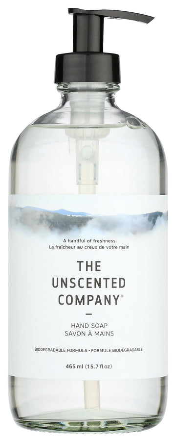 The Unscented Company jabón manos líquido 465ml, uso diario para limpieza suave.