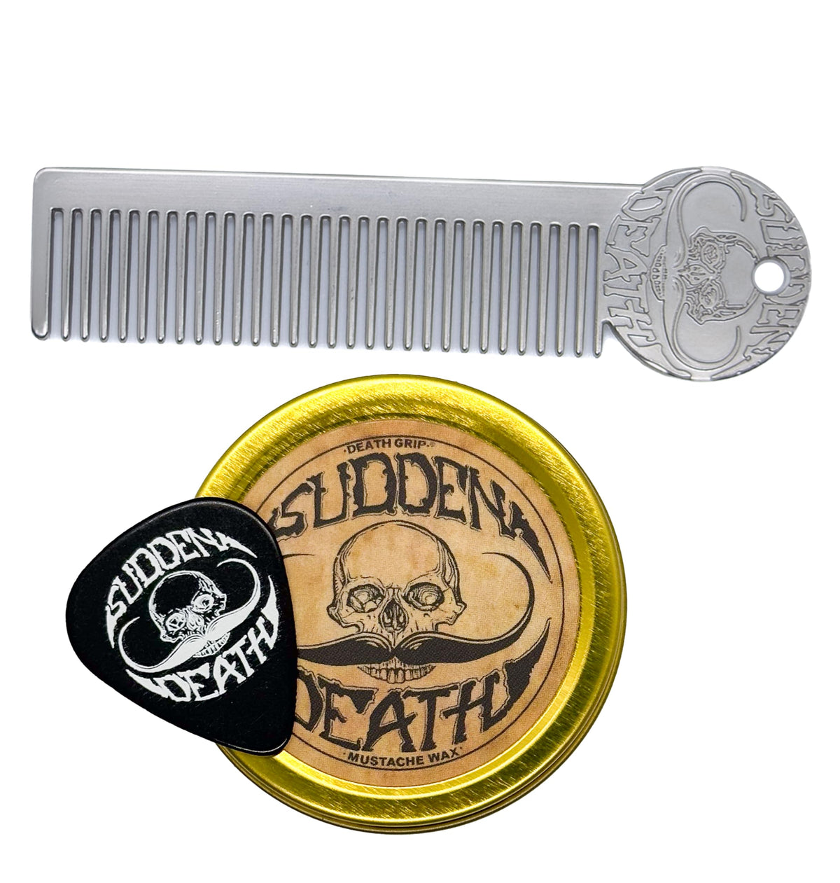 THE VINTAGE GROOMING CO. Cire moustache forte Sudden Death pour une tenue longue durée