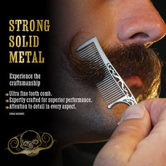 THE VINTAGE GROOMING CO. Primer plano del peine para un peinado preciso y cómodo