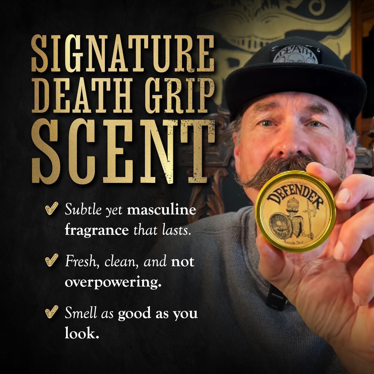 Peine incluido para estilizar bigote y barba con The Vintage Grooming Co.