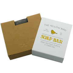 The Yellow Bird Jabon con carbón activado para detox facial y corporal.