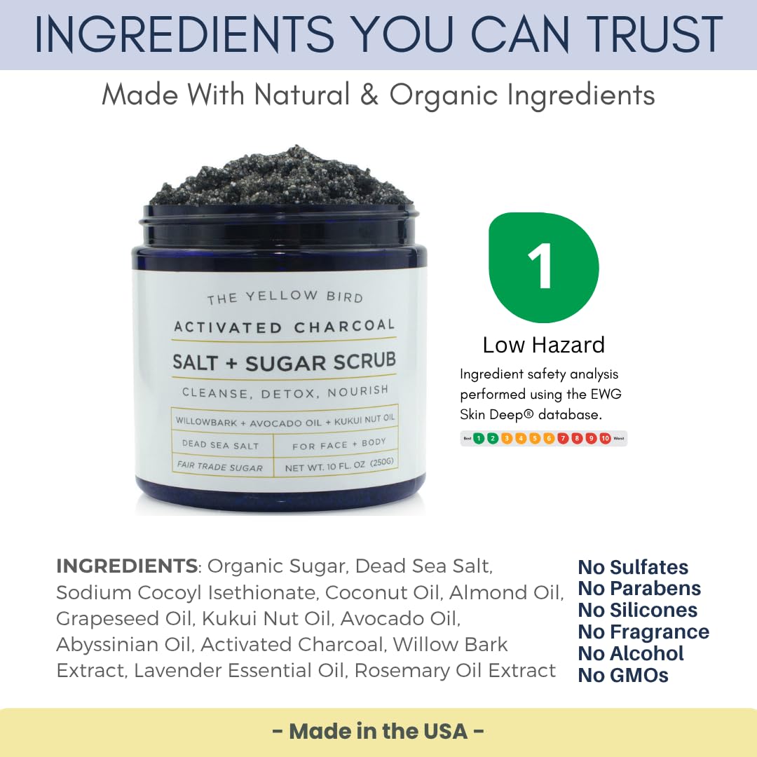 The Yellow Bird exfoliante axilas natural para detox suave y cuidado diario.
